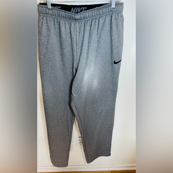 Nike Dri-Fit Men's Gray Athletic Pants Pull On Drawstring Waist Size 3XLT - Picture 2 of 11